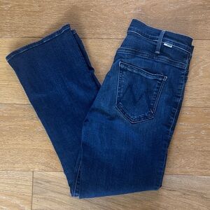MOTHER Dark Blue Straight Leg Jeans